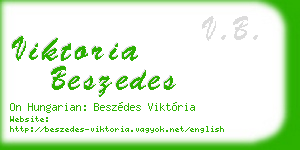 viktoria beszedes business card