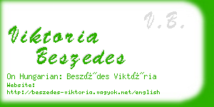 viktoria beszedes business card